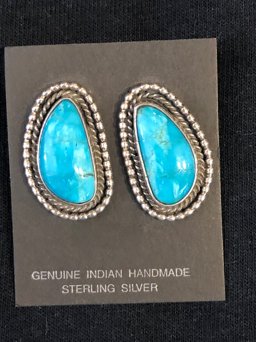 Native American Earrings, Turquoise earrings, coral earrings