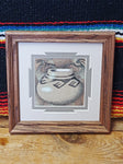 Navajo Sand Painting by Herman Tyler Jr; 7" x7"(with frame)