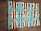 Pendleton Crib Blanket; Chief Joseph Aqua
