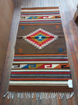 Zapotec Handwoven Wool Rug; 30"x60"; ZAP418-7