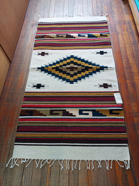 Zapotec Handwoven Wool Rug; 30"x60"; ZAP418-6