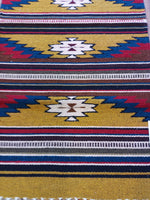 Zapotec Handwoven Wool Rug; 22"x44"; Z13-6