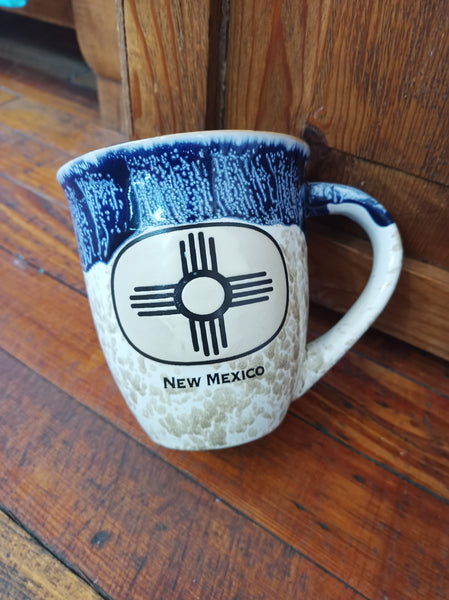 Blue NM Zia Mug