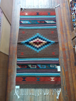 Zapotec Handwoven Wool Rug; 30x60; Z812-5