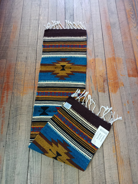 Zapotec Handwoven Wool Runner; 10"x40"; Z1040-3