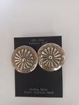 Navajo Sterling Silver Earrings; ER-F3