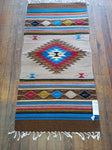 Zapotec Handwoven Wool Rug; 22"x44"; ZP112-5