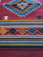 Zapotec Handwoven Wool Rug; 22"x44"; ZP112-4