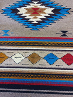 Zapotec Handwoven Wool Rug; 22"x44"; ZP118-8