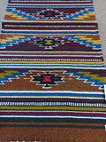 Zapotec Handwoven Wool Rug; 22"x44"; ZP118-4