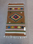 Zapotec Handwoven Wool Rug; 22"x44"; ZP118-3