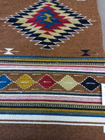 Zapotec Handwoven Wool Rug; 22"x44"; ZP118-3