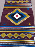 Zapotec Handwoven Wool Rug; 22"x44"; ZP118-1