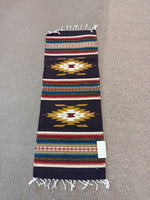 Zapotec Handwoven Wool Runner; 15"x40"; ZAP11-12