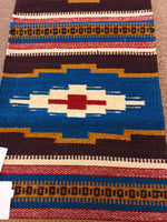 Zapotec Handwoven Wool Runner; 15"x40"; ZAP11-7