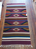 Zapotec Handwoven Wool Rug; 30" x 60"; Z10-4