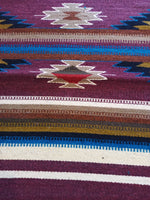 Zapotec Handwoven Wool Rug; 30" x 60"; Z10-4