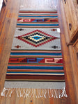 Zapotec Handwoven Wool Rug; 30"x60"; Z10-1