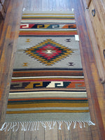 Zapotec Handwoven Wool Rug; 30" x 60"; ZAP111-2