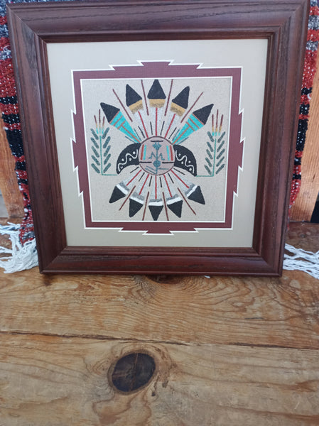 Navajo Sand Painting by Herman Tom; SP13,-F