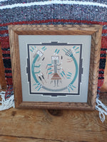 Navajo Sand Painting by Nephi Benally; SP13-A