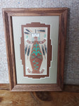 Navajo Sand Painting by Johnny Benally; SPJ16-4