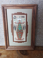 Navajo Sand Painting by Johnny Benally; SPJ16-4