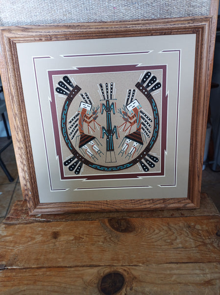 Navajo Sand Painting by Deborah Foster; SPJ23-6