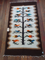 Handwoven Wool Tree of Life Rug; 30"x60"; TOL19-6