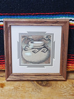 Navajo Sand Painting by Herman Tyler Jr; 7" x7"(with frame)