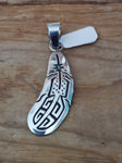 Navajo Handcrafted Sterling Silver Pendant; PD2008