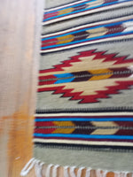Zapotec Handwoven Wool Runner; 15"x40"; Z22-4
