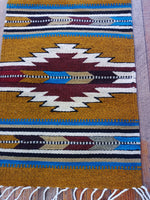 Zapotec Handwoven Wool Runner; 15"x40"; Z22-1;