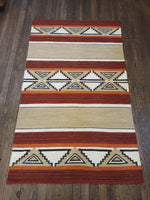 Handwoven Wool Rug #2236; Del Sol Original Design