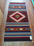 Zapotec Handwoven Wool Rug; 30"x60"; ZP20-B4