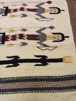 Handwoven Wool Corn Maiden Rug; 30"x60"; CM29-05