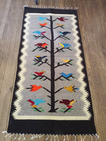 Handwoven Tree of Life Wool Rug; 30"x60"; TOL29-1