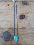 Just In; Turquoise and Sterling Silver Necklace; NKL4-4