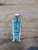 Just In; Navajo Turquoise and Sterling Silver Pendant; PDD3-3