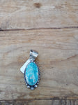 Just In; Turquoise and Sterling Silver Pendant; PDD2-8