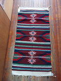 Zapotec Handwoven Wool Rug; 30"x60"; Z1-185