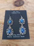 Lapis and Sterling Silver Earrings by Maritta Martinez; ER119-G