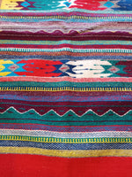 Zapotec Handwoven Wool Rug; 22"x44"; Z125-7