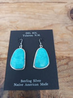 Turquoise and Sterling Silver Earrings by Sharon McCarthy; ER127-6