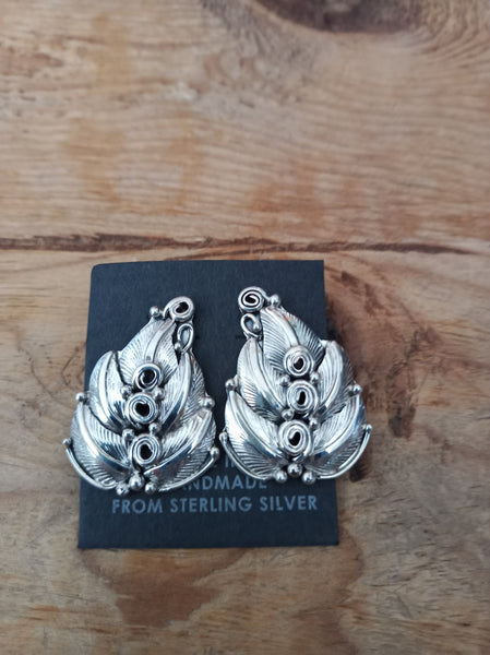 Authentic Navajo Sterling Silver Earrings