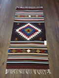 Zapotec Handwoven Wool Rug; 30"x60"; Z217-6