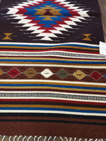 Zapotec Handwoven Wool Rug; 30"x60"; Z217-6