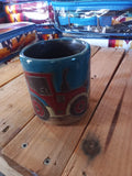 Farm Scene Mara Mug in lead free stoneware pottery. 16oz; 610A1