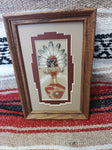 Navajo Sand Painting by Michael Watchman; 6"x9"; SP17-B