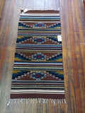 Zapotec Handwoven Wool Rug; 22"x44"; Zap30-1